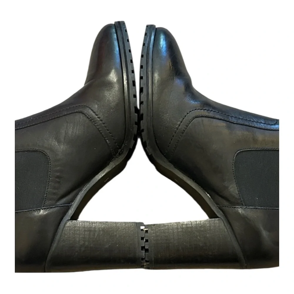 Seychelles Hustle Platform Chelsie Black Pull On Heeled Boots Womens size 9